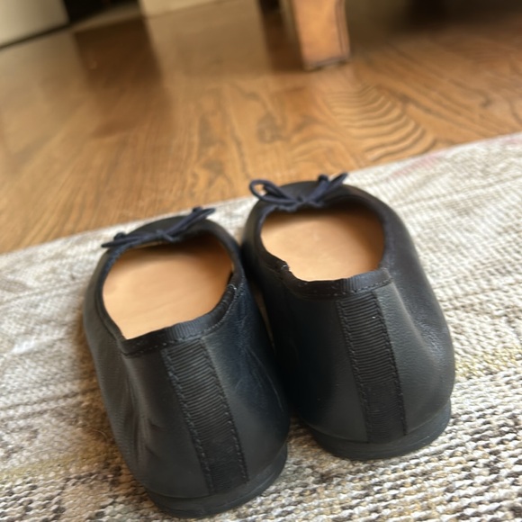 Franco Sarto ballet flats 7.5 black leather - Picture 3 of 4